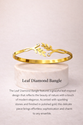 LEAF DIAMOND BANGLE
