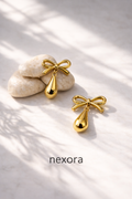 Bow Drop Earrings