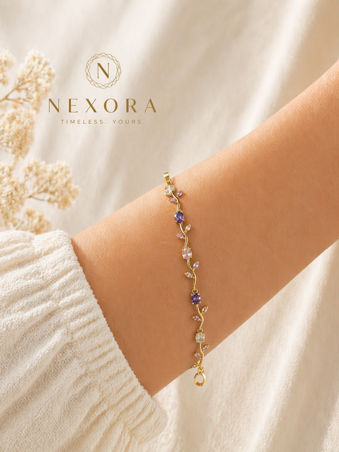 Amethyst Vine Bracelet